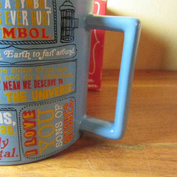 kurt vonnegut mug NIB discontinued 2014 unemployed philosophers guild (W5381) - Picture 6 of 13